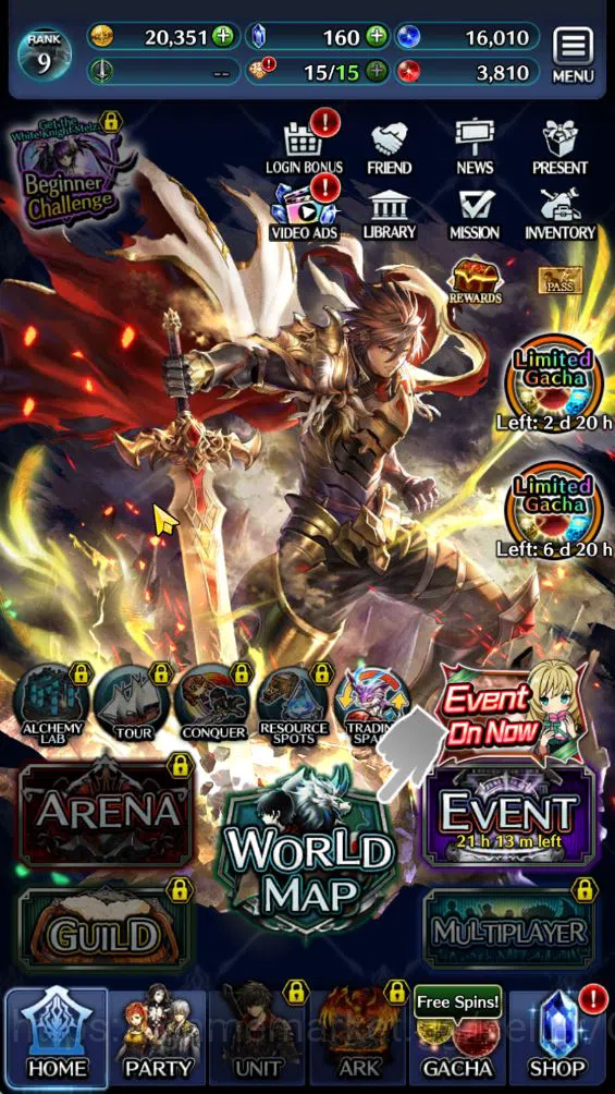 Last Cloudia Accounts Low-End GLOBAL|Starter Rank 9|Great Hero Adel,Ryvern,Goddes Lilaha,etc| 2 UR(Lilaha Amgelle,Lily 5