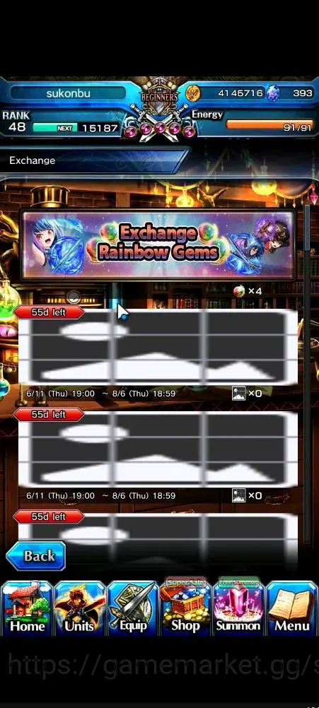 Grand Summoners Accounts Global|393 cc|Rank 48|3 Ascend+1 TW|Reimu Hakurei+ image 7