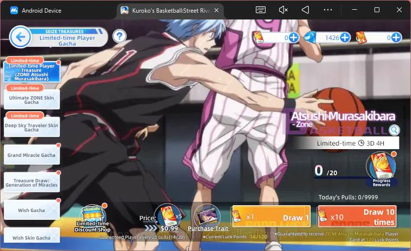 Kuroko's Basketball Street Rivals Accounts SEA|SV28|Lv24|DM 1426|Shintaro Midorima A2,Tetsuya image 10