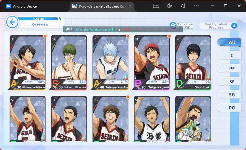Kuroko's Basketball Street Rivals Accounts SEA|SV28|Lv24|DM 1426|Shintaro Midorima A2,Tetsuya image 9