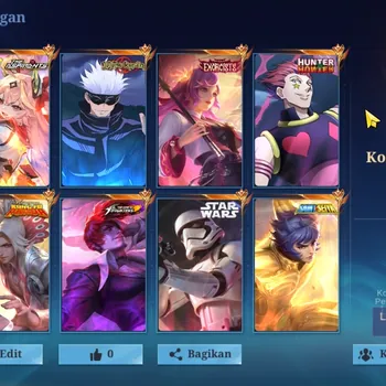Mobile Legends: Bang Bang Accounts Collector Hero 133|Skin 467|Legend(Miya,Gord),Full JJK,Kof Chou,Exo Kagura,AllStar
