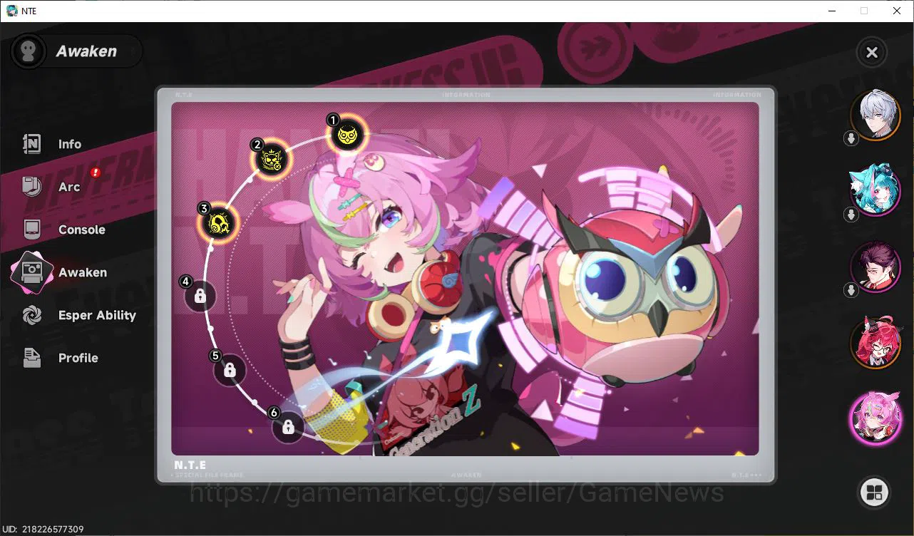 Neverness to Everness Accounts GLOBAL EU|HL 3|1 SSR Limited Nanally A1 |4 SR [Han image 13