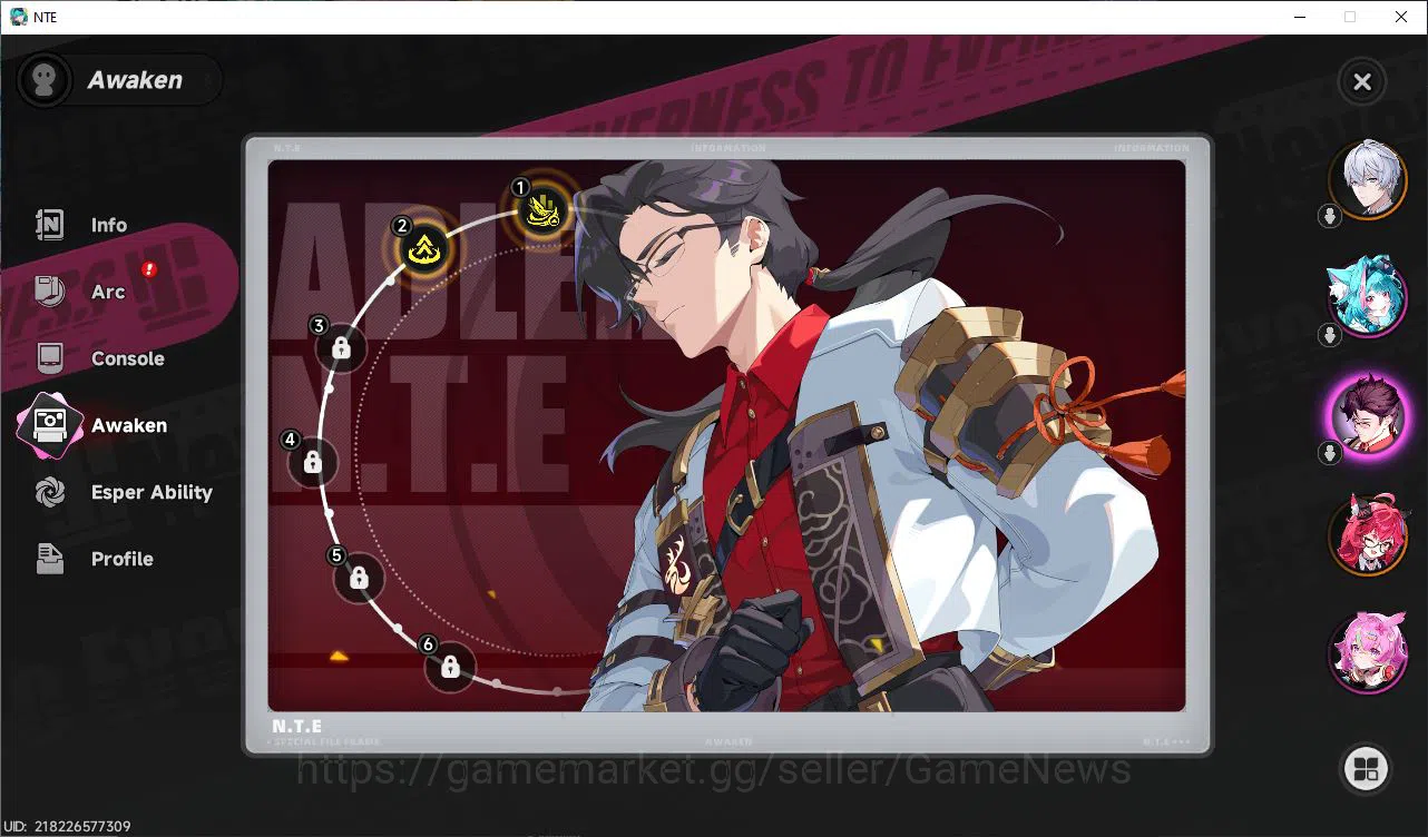 Neverness to Everness Accounts GLOBAL EU|HL 3|1 SSR Limited Nanally A1 |4 SR [Han image 5