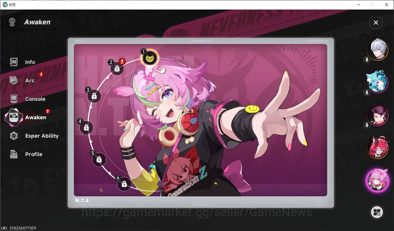 Neverness to Everness Accounts GLOBAL EU|HL 3|1 SSR Limited Nanally A1 |4 SR [Han image 6