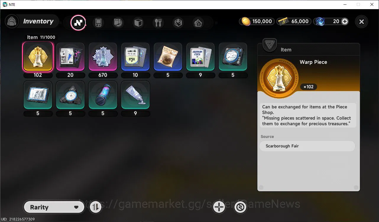 Neverness to Everness Accounts GLOBAL EU|HL 3|1 SSR Limited Nanally A1 |4 SR [Han image 7