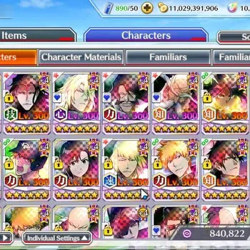 Bleach: Brave Souls Accounts High-End GLOBAL|BP 2,1M+1,3K CC|10 Or|Fresh ALL Story|16 MT|TYBW26