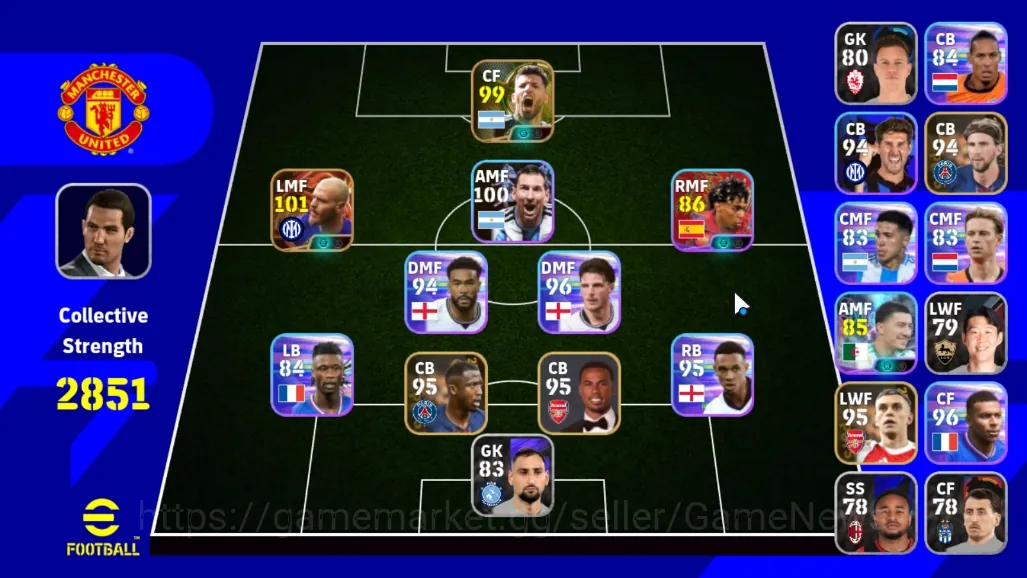 eFootball Accounts Others Android|Power 2851|Big Time Federico Dimarco|Epic Sergio Aguero|Show Time Ibrahim 1