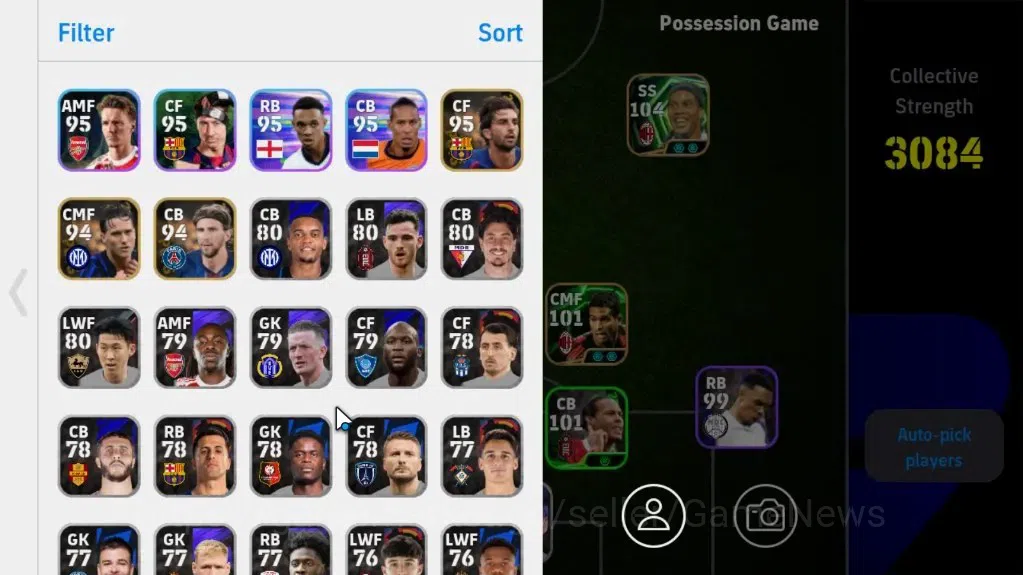 eFootball Accounts Android|Epic Eden Hazard,Pavel Nedved,Ronaldinho G image 2