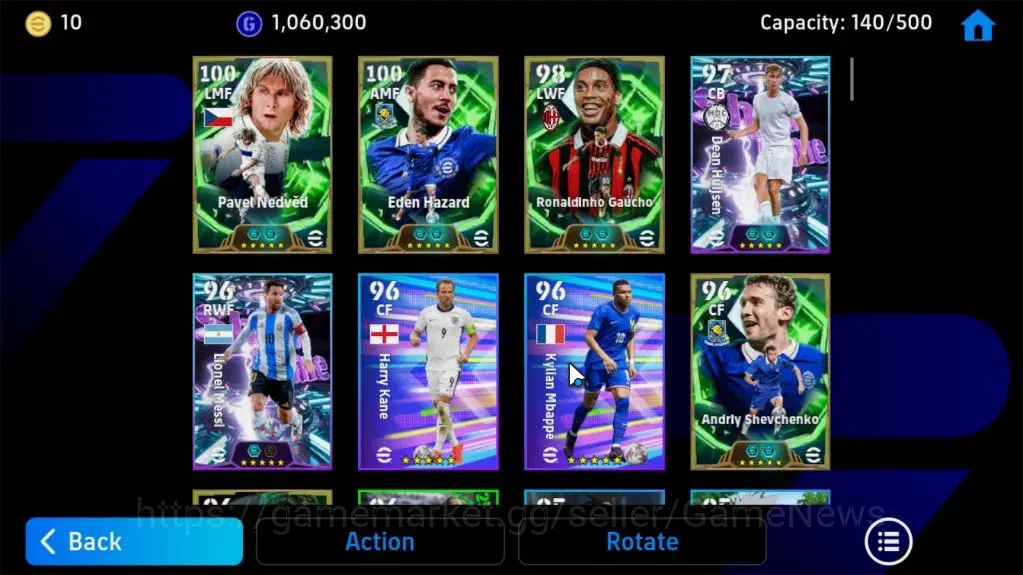 eFootball Accounts Android|Epic Eden Hazard,Pavel Nedved,Ronaldinho G image 5