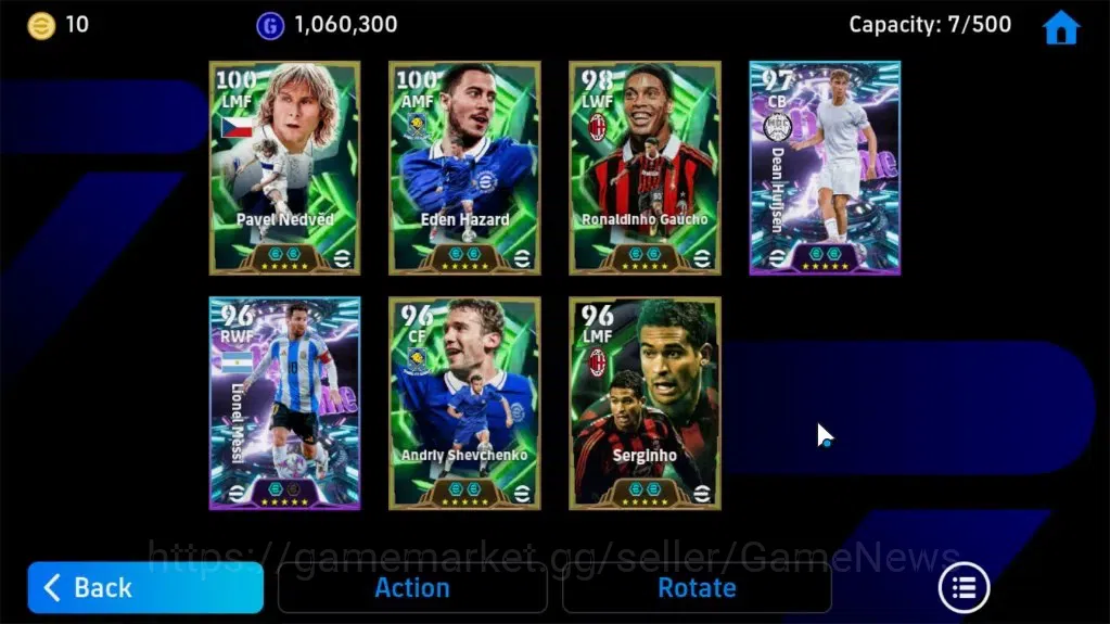 eFootball Accounts Android|Epic Eden Hazard,Pavel Nedved,Ronaldinho G image 8