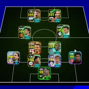 eFootball Accounts Legends & Iconic Players Android|Power 3163|Big Time Old David Beckham|12 Epic Claude Makelele,Sergio
