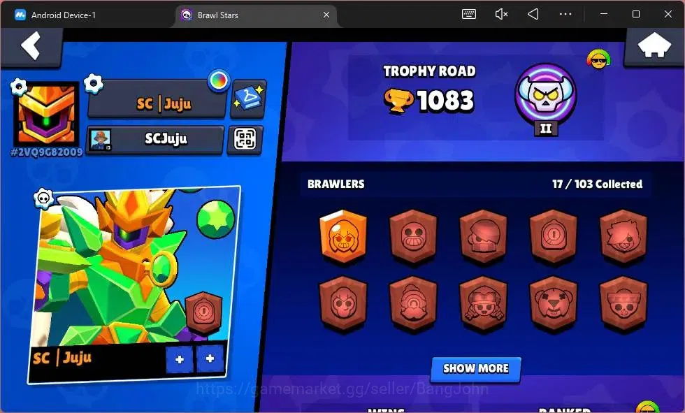 Brawl Stars Accounts Global|1083 Thropy|17 Brawler|3 Max Hypercharge[Sh image 13