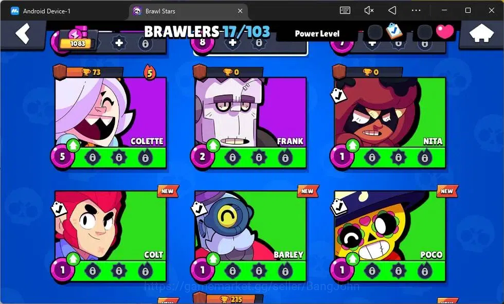 Brawl Stars Accounts Global|1083 Thropy|17 Brawler|3 Max Hypercharge[Sh image 9