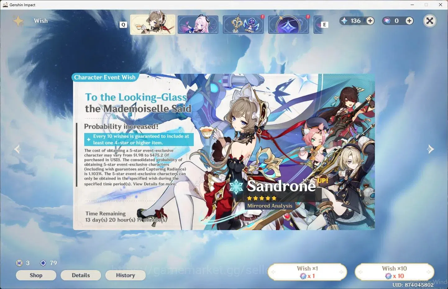 Genshin Impact Accounts Others ASIA |AR 39|3 Limit+2 Charstd|Limit (Alhaitham,Nicole,Ayaka)|MC Male|1 Skin|1 weap B*5 15