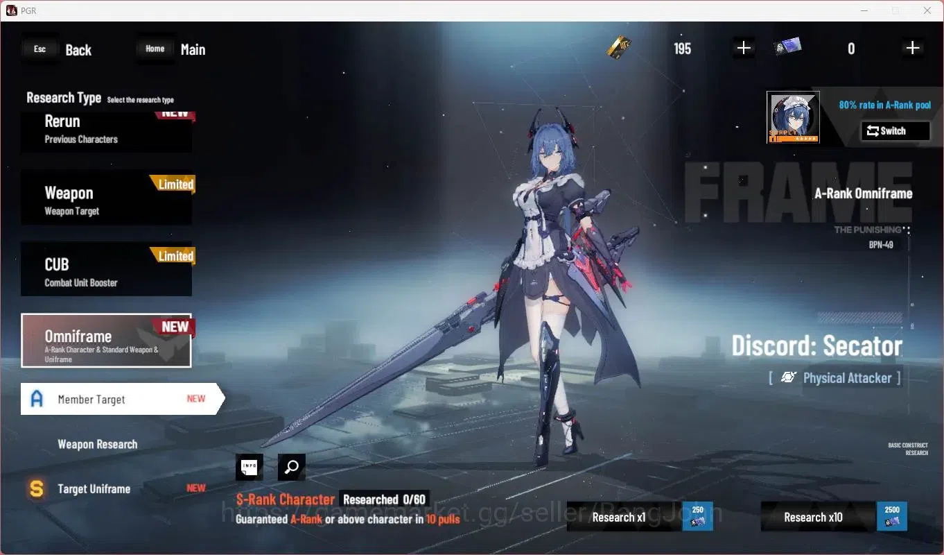 Punishing: Gray Raven Accounts Mid-Game NA | Lv45 | S Lucia Crimson Weafe+Sign, S Bianca Crepuscule , S Feral | BC 195 11