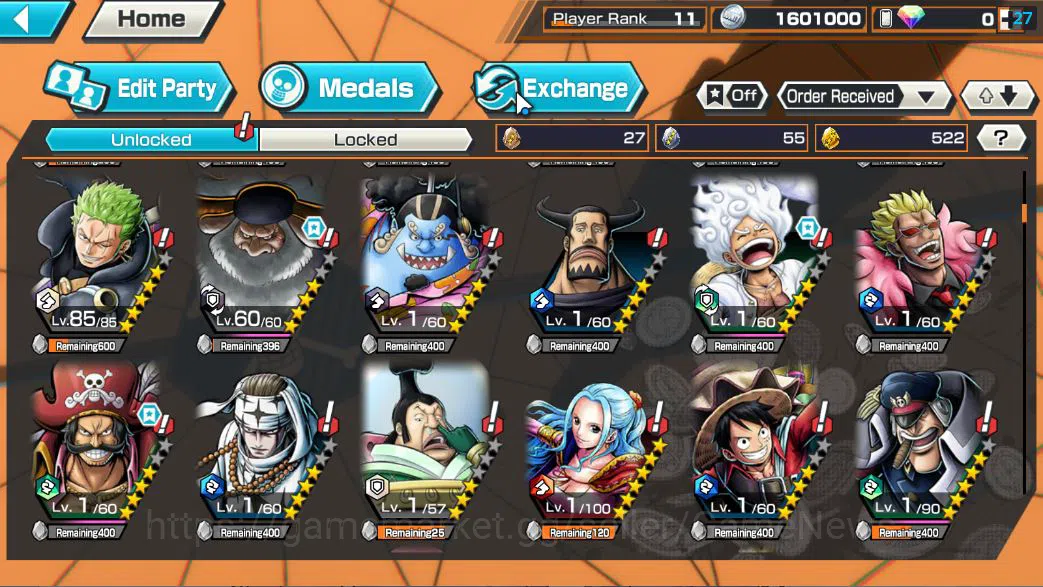 One Piece Bounty Rush Accounts Global|5 EX| T5E ST.Jaygarcia,Gear 5 Luffy,KING GO image 7