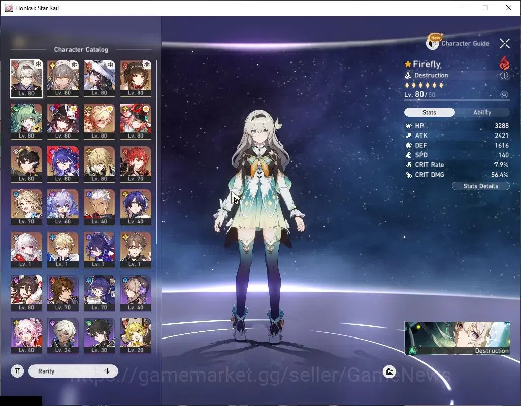 Honkai Star Rail Accounts Asia|TL 69|13 Limited|Firefly E1+Sign,Mydei E1,The image 4