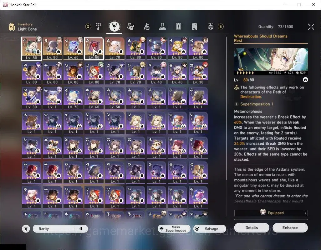 Honkai Star Rail Accounts Asia|TL 69|13 Limited|Firefly E1+Sign,Mydei E1,The image 7