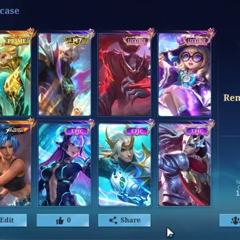 Mobile Legends: Bang Bang Accounts Others Hero 133|Skin 317|ExGlory 53|Prime Granger,KoF Karina,LBox Hayabusa&Chang'e,Zodiac