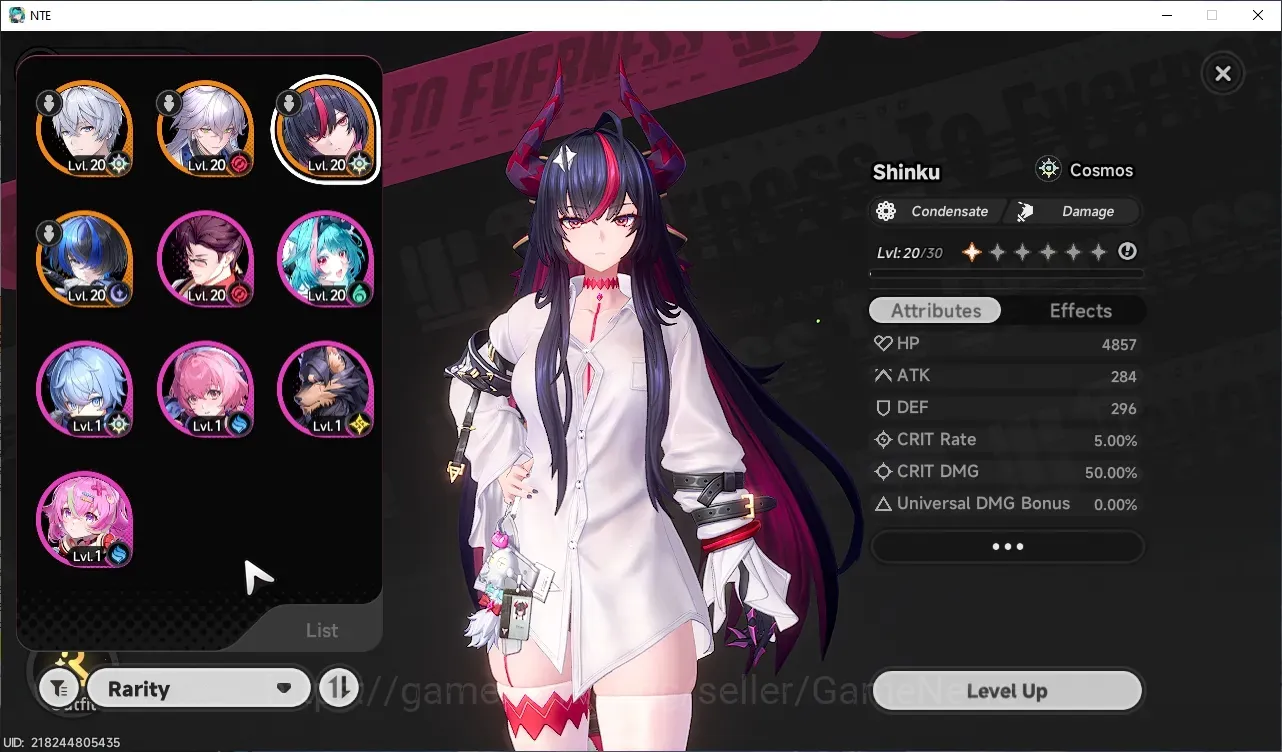 Neverness to Everness Accounts GLOBAL SEA|HL 12|3 S-Class 1 Limited| Shinku + Glider |Baicang & Daffodill|3 SSR 1