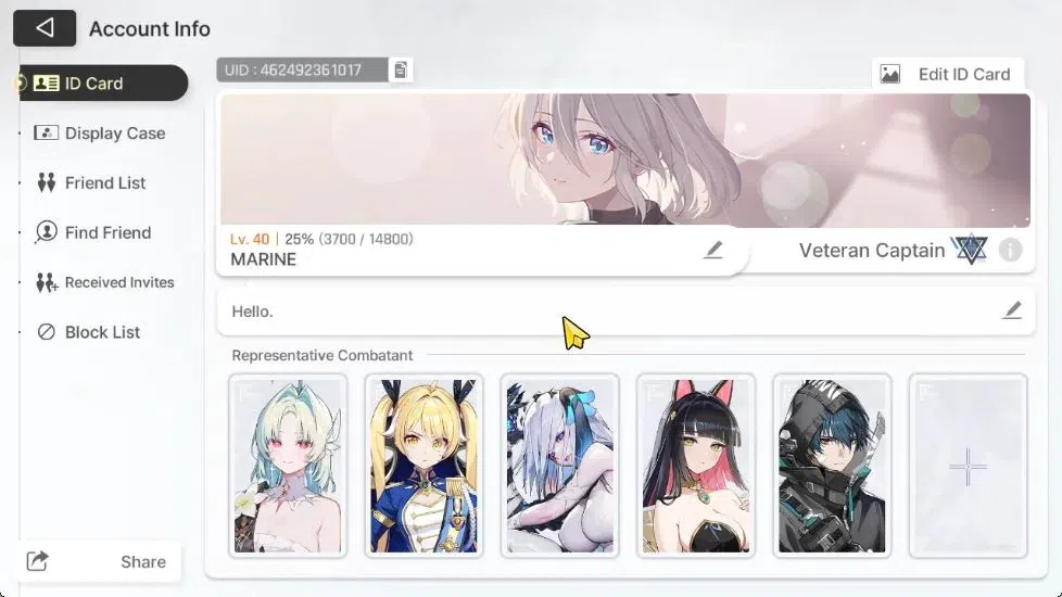 Chaos Zero Nightmare Accounts GLOBAL Lv40|5 SSR [Heidemarie+Sign,Tiphera,Narja,R image 2