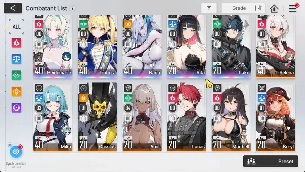 Chaos Zero Nightmare Accounts GLOBAL Lv40|5 SSR [Heidemarie+Sign,Tiphera,Narja,R image 3