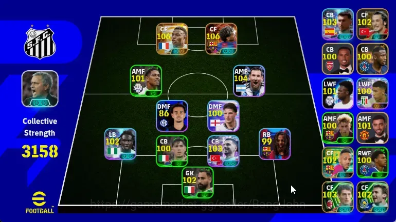 eFootball Accounts Legends & Iconic Players Mobile |PW 3158|BIGT Mbappe+Yamal,Epic Massaro IlhanMansiz Aubameyang 1