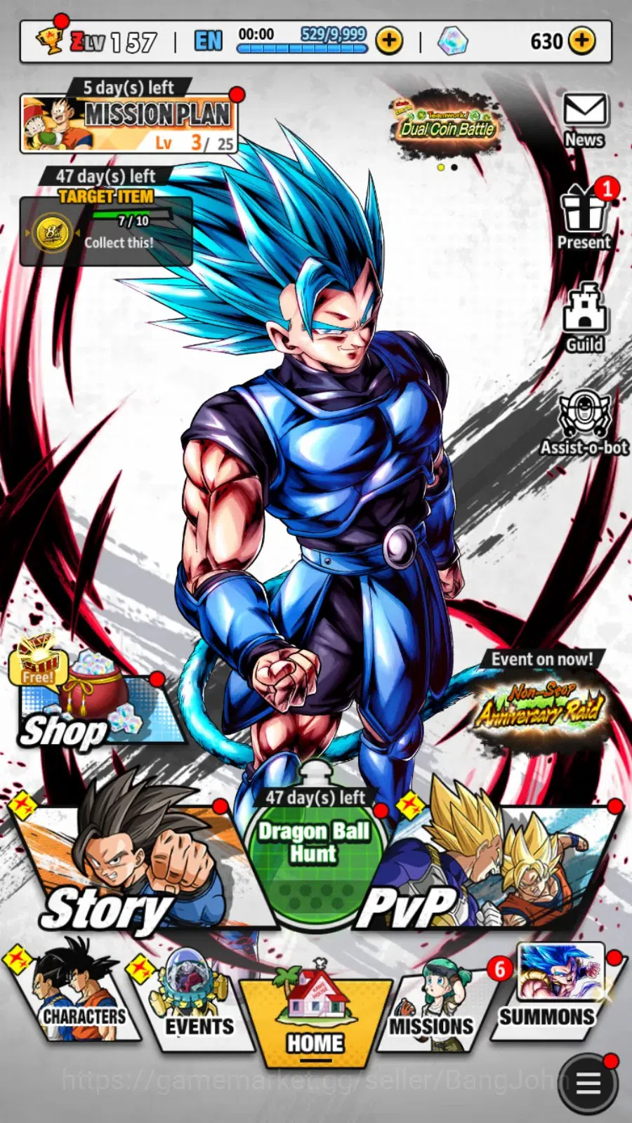 Dragon Ball Legends Accounts Android|Lvl 157|344.4M Total Power|630 CC|2 LR|5 U image 16