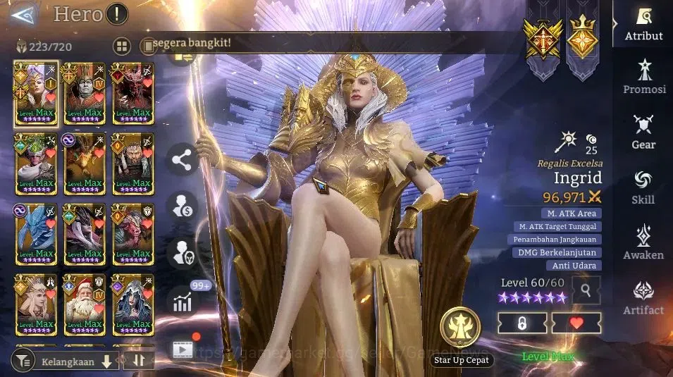 Watcher of Realms Accounts GLOBAL 60x|Lv 92|9,7M Power|14 Lord[PraetusA4,Ingr image 8