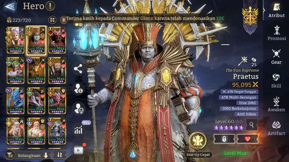 Watcher of Realms Accounts GLOBAL 60x|Lv 92|9,7M Power|14 Lord[PraetusA4,Ingr image 9