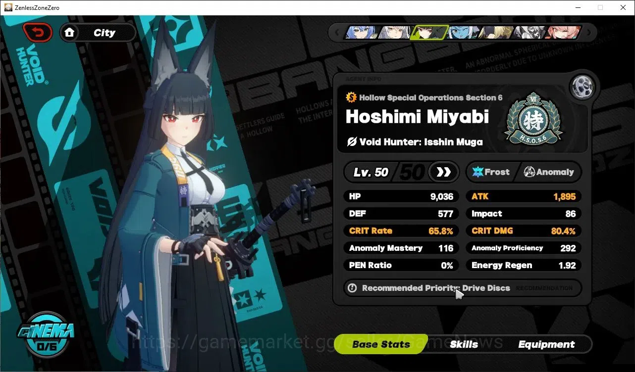 Zenless Zone Zero Accounts Mid-Game ASIA|IK 50|S2 CH6|200 EMT|5 Limit,2 VH[YiXuan,Miyabi,Lucia,Trigger,Zhao]+2 STD 7