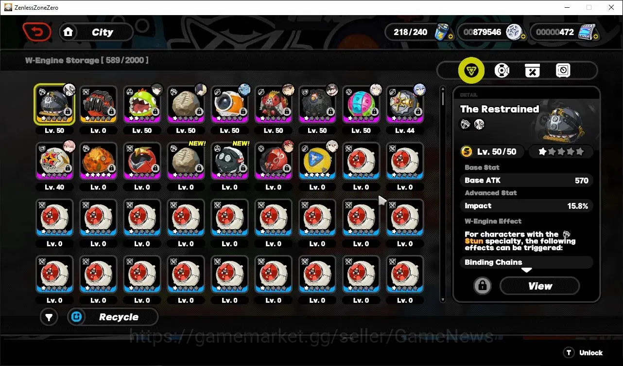 Zenless Zone Zero Accounts Mid-Game ASIA|IK 50|S2 CH6|200 EMT|5 Limit,2 VH[YiXuan,Miyabi,Lucia,Trigger,Zhao]+2 STD 9