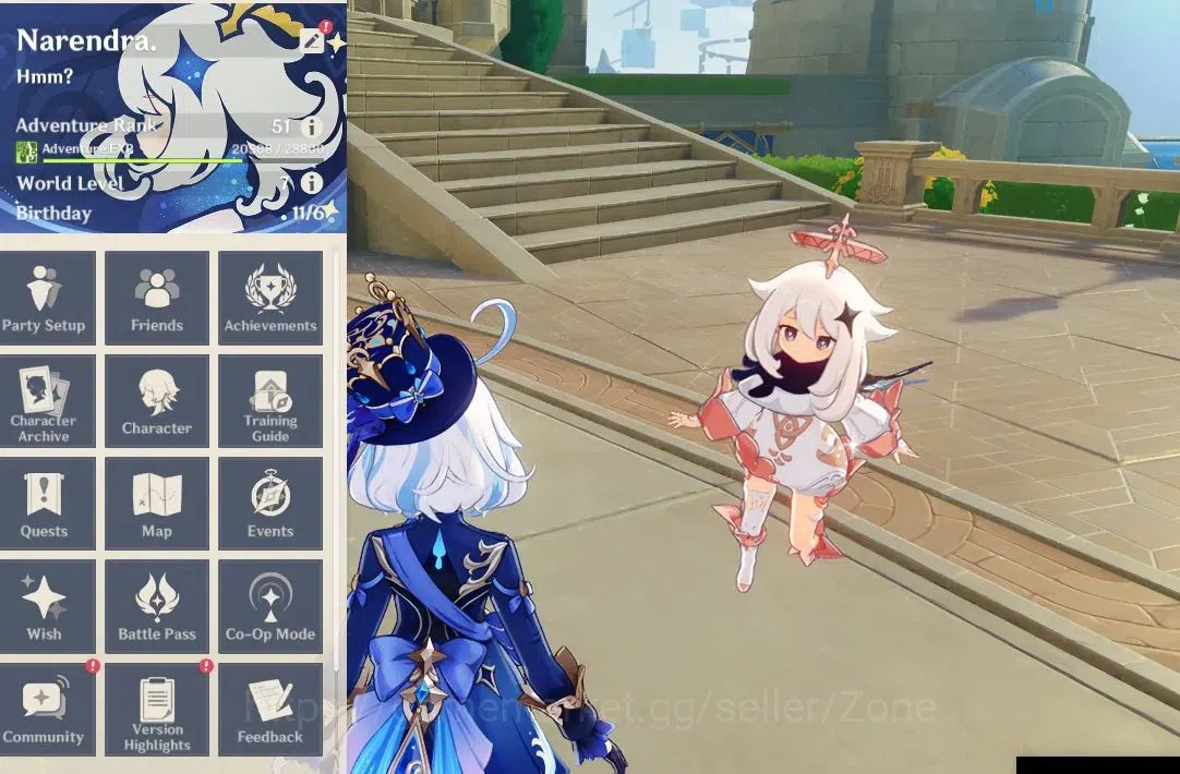 Genshin Impact Accounts Others ASIA|AR 51|3 Limited 5*CHAR +2 Sign 5*Wpn(Baizhu+Sign, Furina+Sign, Chiori)|Many 1