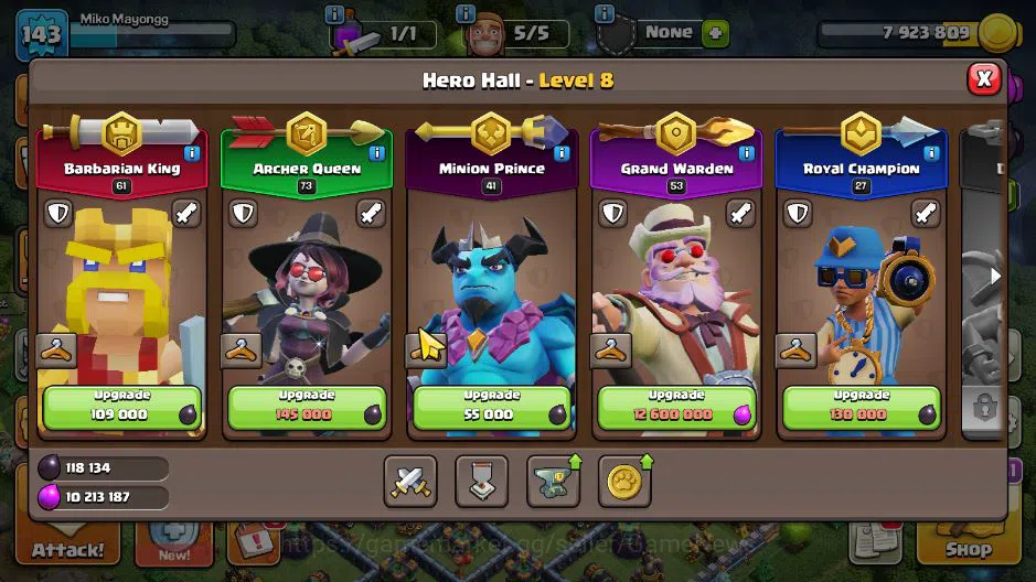 Clash of Clans Accounts TH 14 - BH 8|Limited Skin|LV 143|HH 8|BK 61,AQ 73, image 3