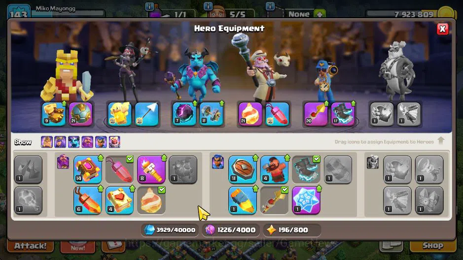 Clash of Clans Accounts TH 14 - BH 8|Limited Skin|LV 143|HH 8|BK 61,AQ 73, image 5
