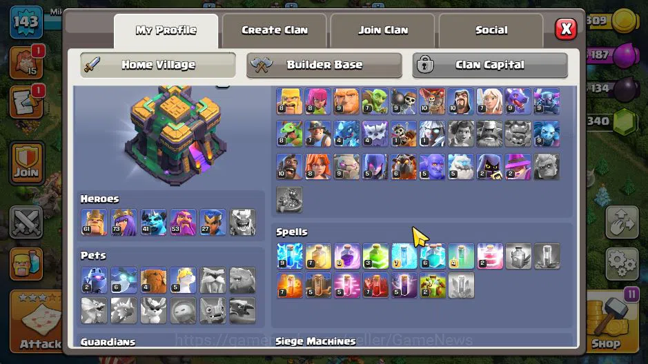 Clash of Clans Accounts TH 14 - BH 8|Limited Skin|LV 143|HH 8|BK 61,AQ 73, image 8