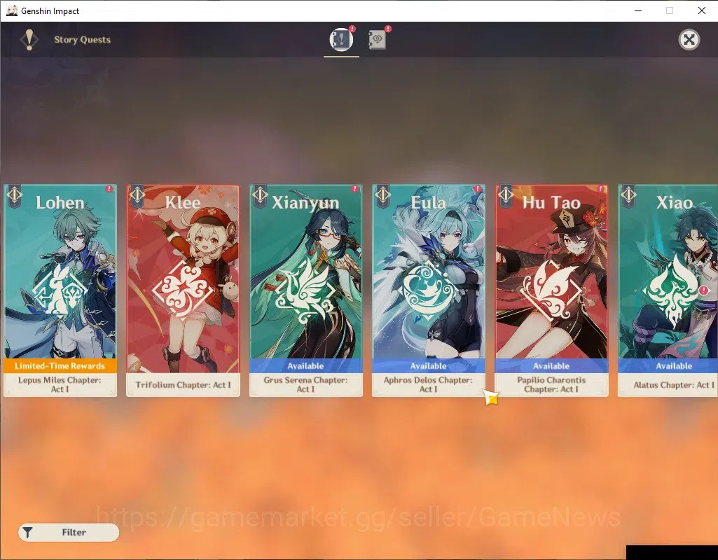 Genshin Impact Accounts ASIA|AR 45|5 Limited + 1 (*5Weapon)|Zibai,Hutao,Ay image 17