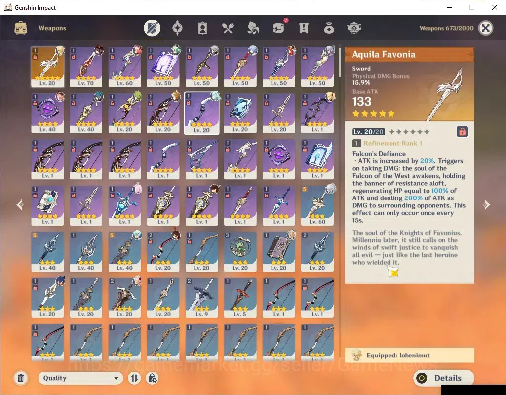 Genshin Impact Accounts ASIA|AR 45|5 Limited + 1 (*5Weapon)|Zibai,Hutao,Ay image 3