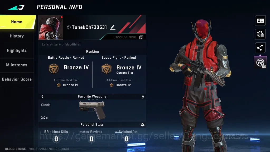 Blood Strike Accounts Ultra Ran | Free CN BS129B image 1