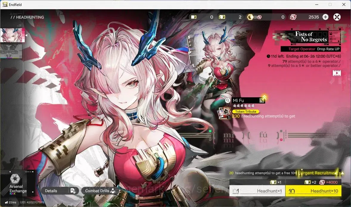Arknights: Endfield Accounts ASIA | Lv 48 | 3 Limit+ 1 Sign | Limit (Zhuang Fan image 14
