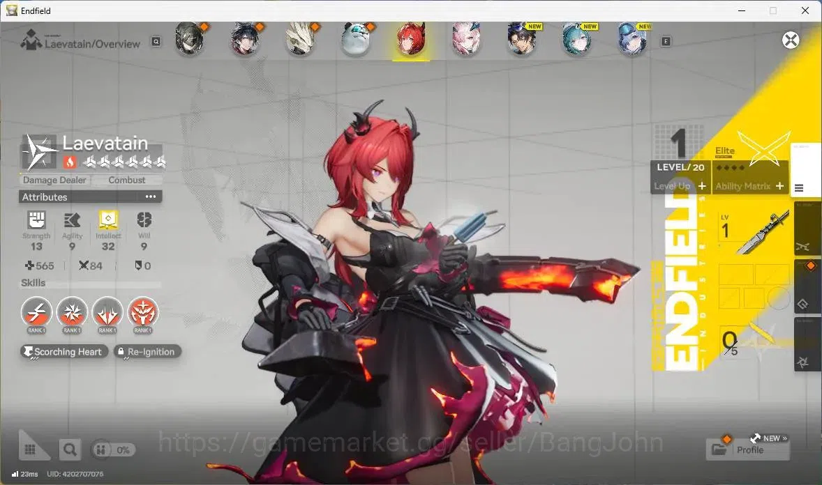 Arknights: Endfield Accounts ASIA | Lv 48 | 3 Limit+ 1 Sign | Limit (Zhuang Fan image 6