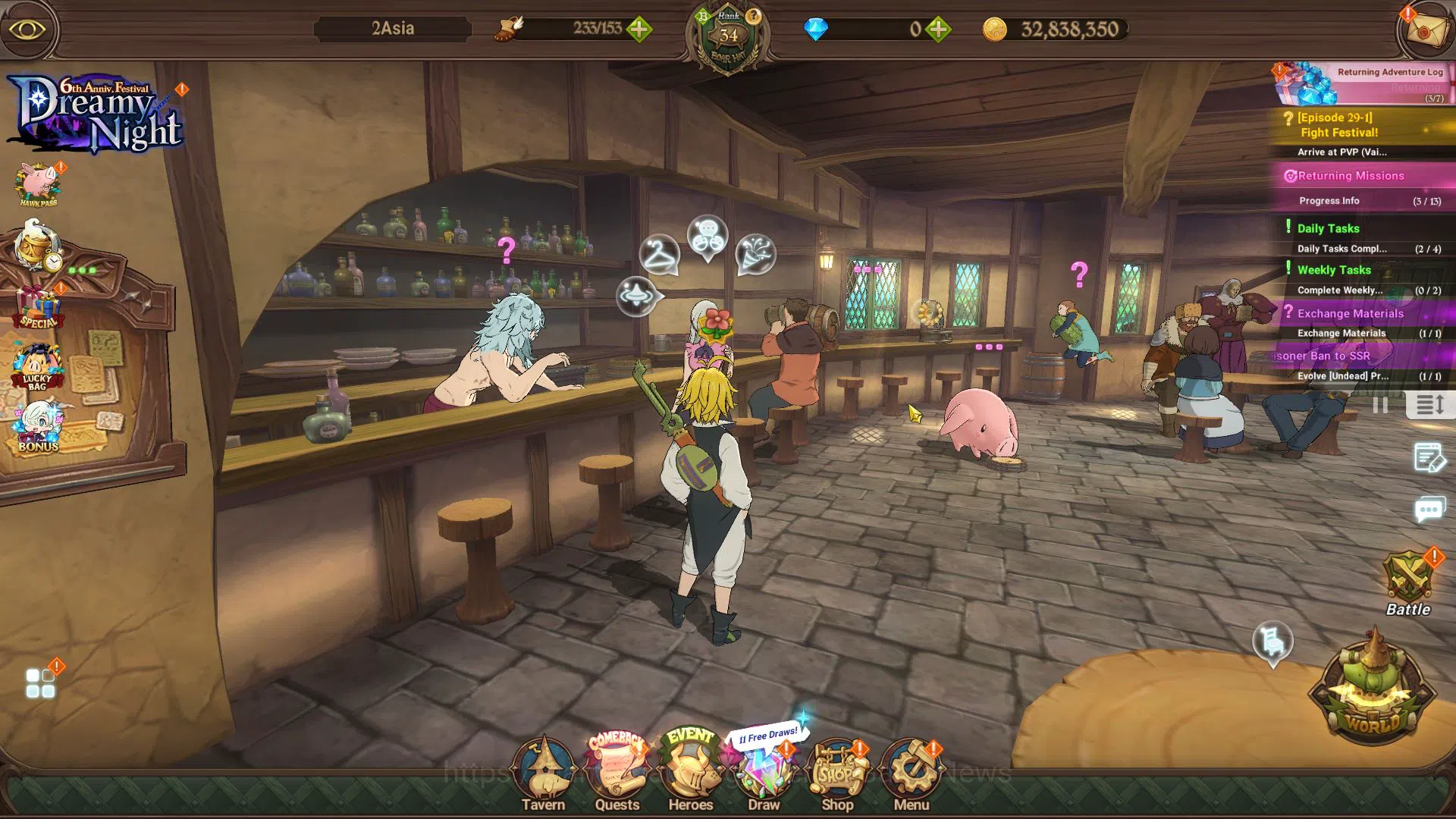 The Seven Deadly Sins: Grand Cross Accounts Asia |1,2M CC|Starter Ch4| 5 UR+Collab Overlord | image 1