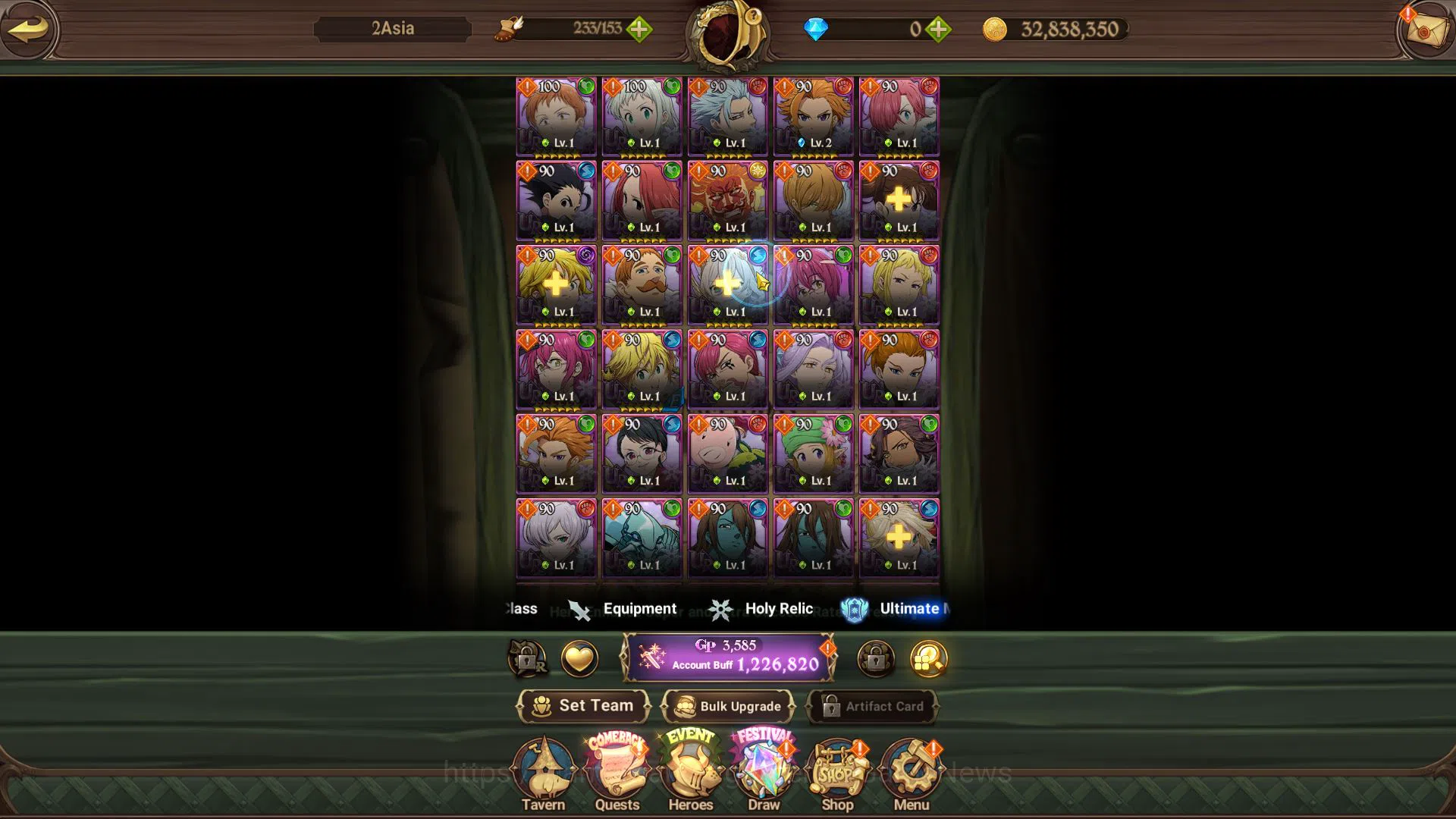 The Seven Deadly Sins: Grand Cross Accounts Asia |1,2M CC|Starter Ch4| 5 UR+Collab Overlord | image 5