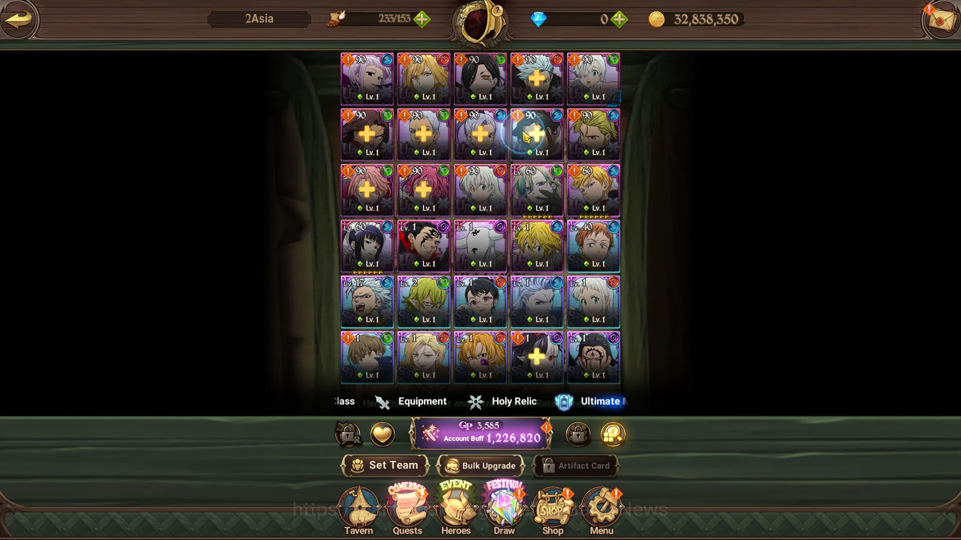 The Seven Deadly Sins: Grand Cross Accounts Asia |1,2M CC|Starter Ch4| 5 UR+Collab Overlord | image 6
