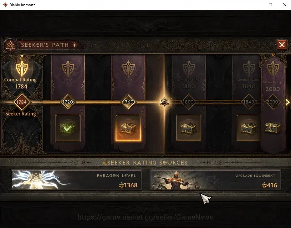 Diablo Immortal Accounts SEA=Verathiel|CS ON|Lv60(456)|Necromancer|CR 35k|R image 12