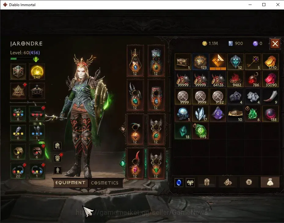 Diablo Immortal Accounts SEA=Verathiel|CS ON|Lv60(456)|Necromancer|CR 35k|R image 8