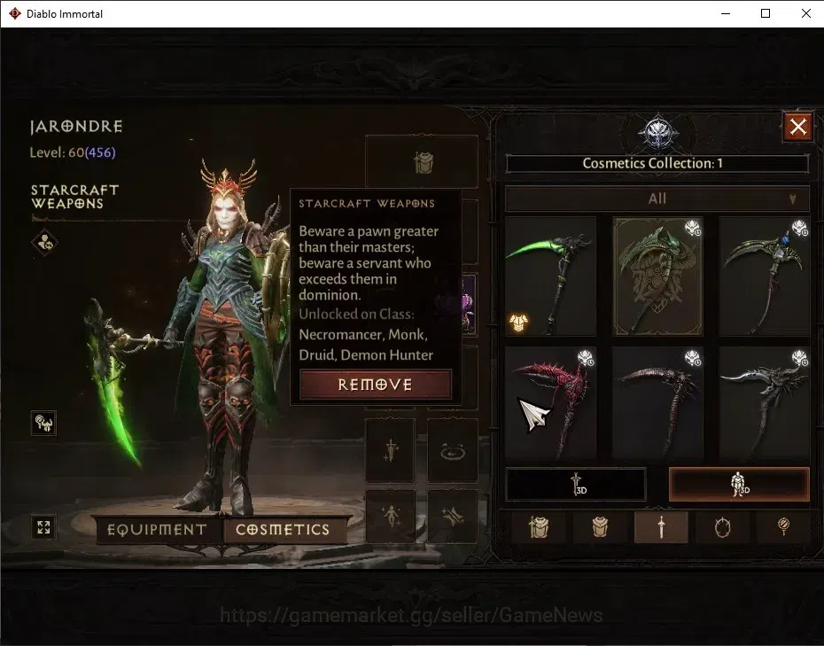 Diablo Immortal Accounts SEA=Verathiel|CS ON|Lv60(456)|Necromancer|CR 35k|R image 9