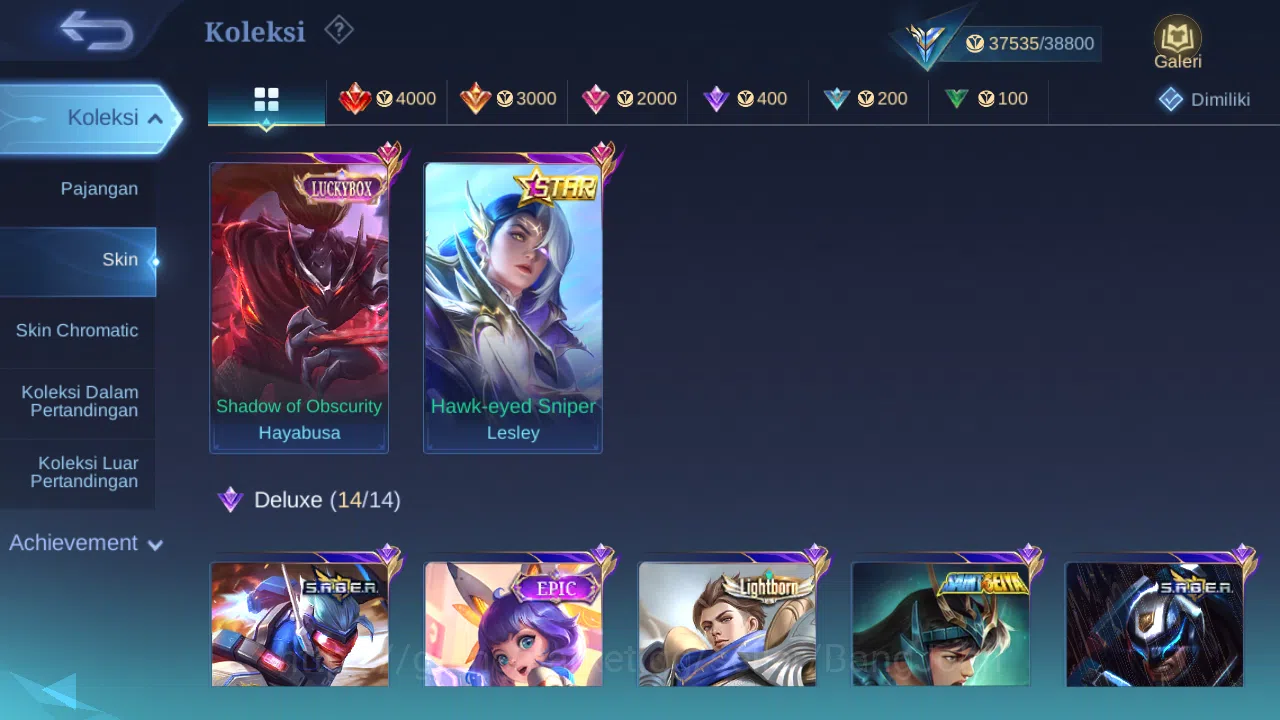 Mobile Legends: Bang Bang Accounts Hero 78 Skin 149 | Luckybox Haya | Annual Lesley | image 1