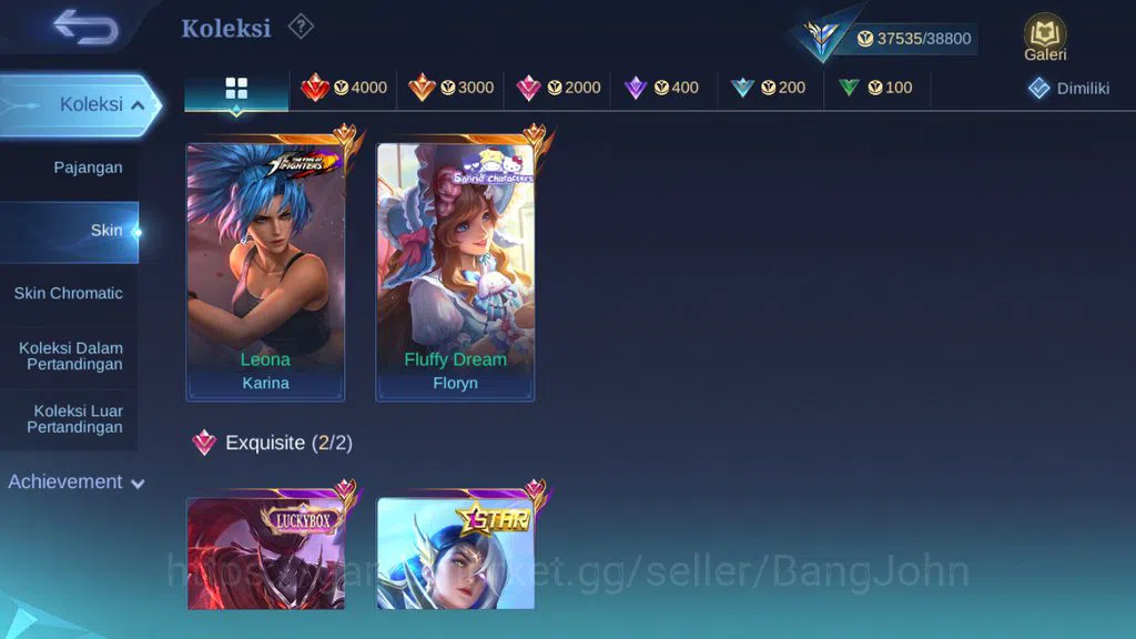 Mobile Legends: Bang Bang Accounts Hero 78 Skin 149 | Luckybox Haya | Annual Lesley | image 16