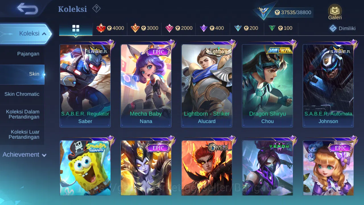 Mobile Legends: Bang Bang Accounts Hero 78 Skin 149 | Luckybox Haya | Annual Lesley | image 2